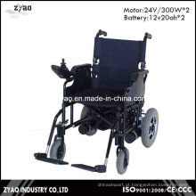 Cadeira de rodas elétrica de poder de dobramento para pessoas com deficiência